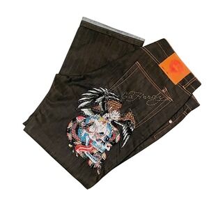 Ed Hardy Y2K Vintage Jeans 42"x34" 30" Inseam Used